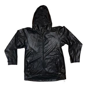 Helly Hansen Black Hooded Raincoat for Men